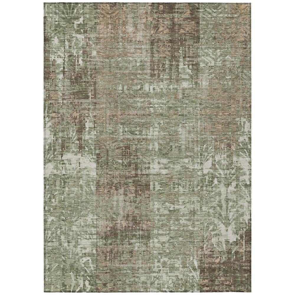 Machine Washable Indoor/Outdoor Chantille ACN2785 Green 9' x 12' Rug. Picture 1