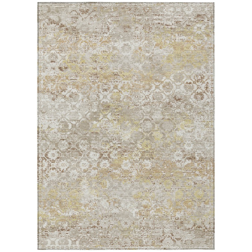 Machine Washable Indoor/Outdoor Chantille ACN2786 Ivory 9' x 12' Rug. Picture 1