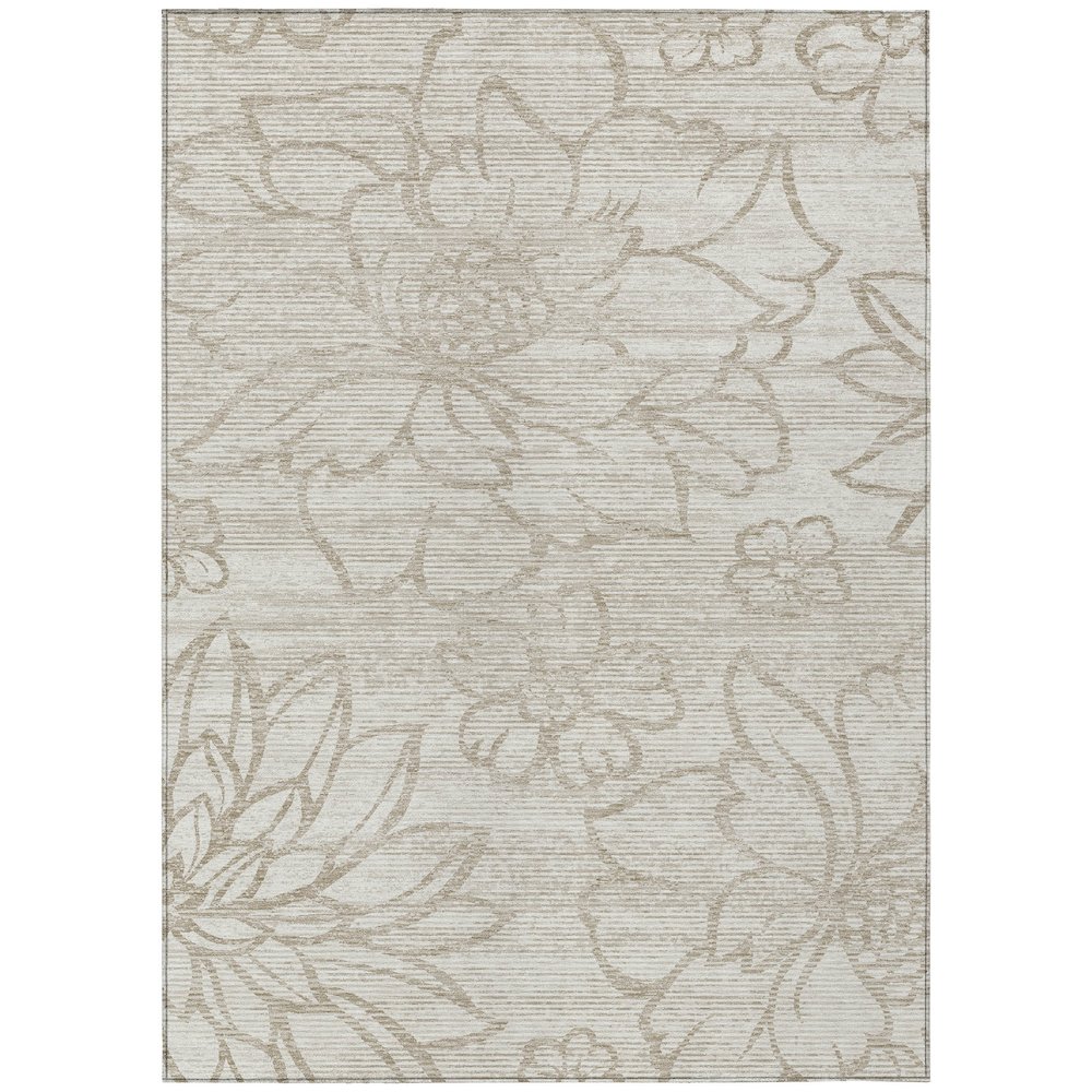 Machine Washable Indoor/Outdoor Chantille ACN2789 Ivory 9' x 12' Rug. Picture 1