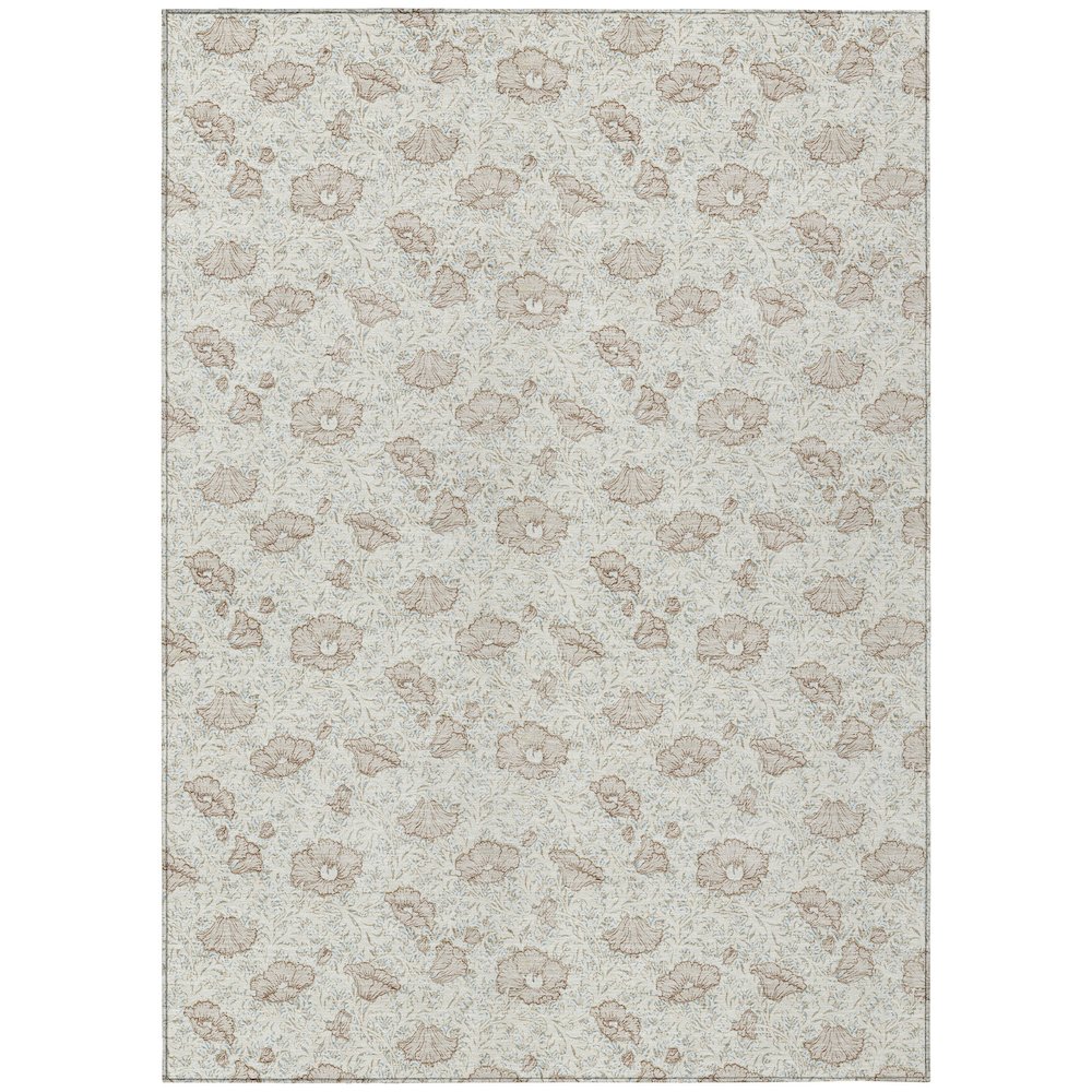 Machine Washable Indoor/Outdoor Chantille ACN2792 Ivory 9' x 12' Rug. Picture 1
