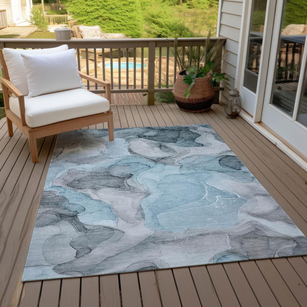 Chantille ACN504 Teal 8' x 10' Rug. Picture 10
