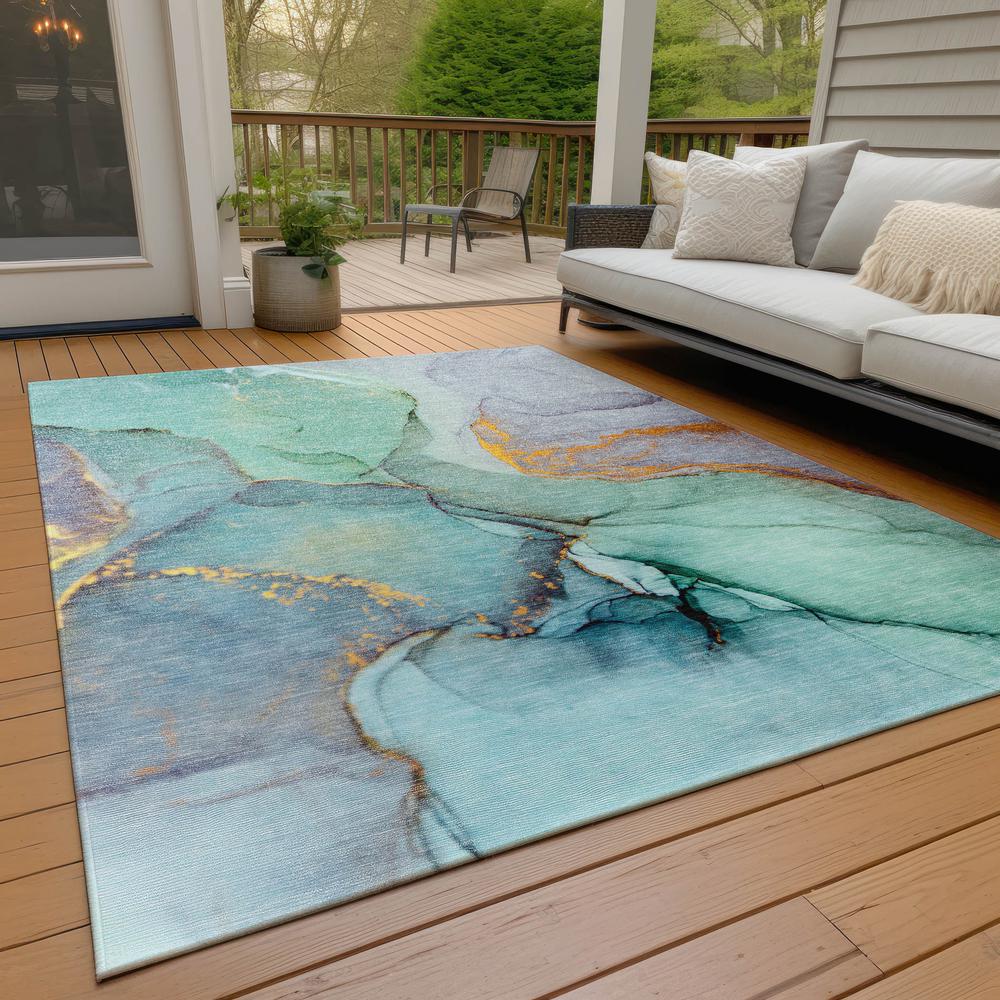 Chantille ACN506 Teal 8' x 10' Rug. Picture 9