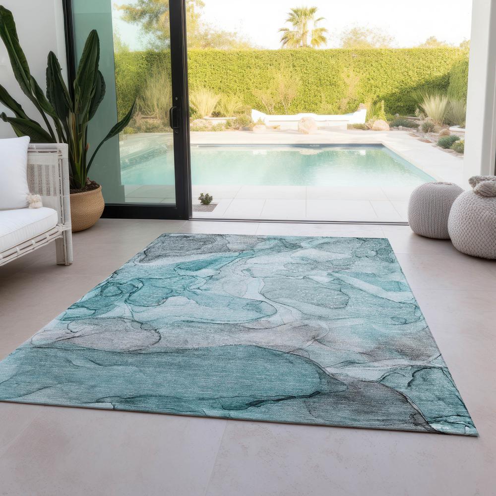 Chantille ACN512 Teal 8' x 10' Rug. Picture 7