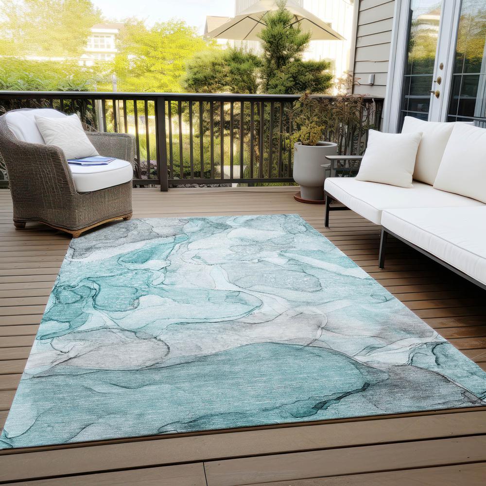 Chantille ACN512 Teal 8' x 10' Rug. Picture 8
