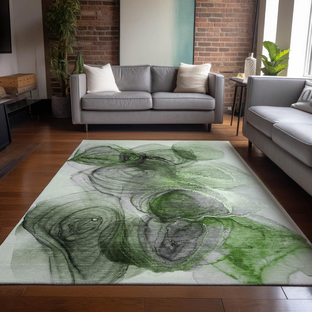 Chantille ACN513 Green 8' x 10' Rug. Picture 6
