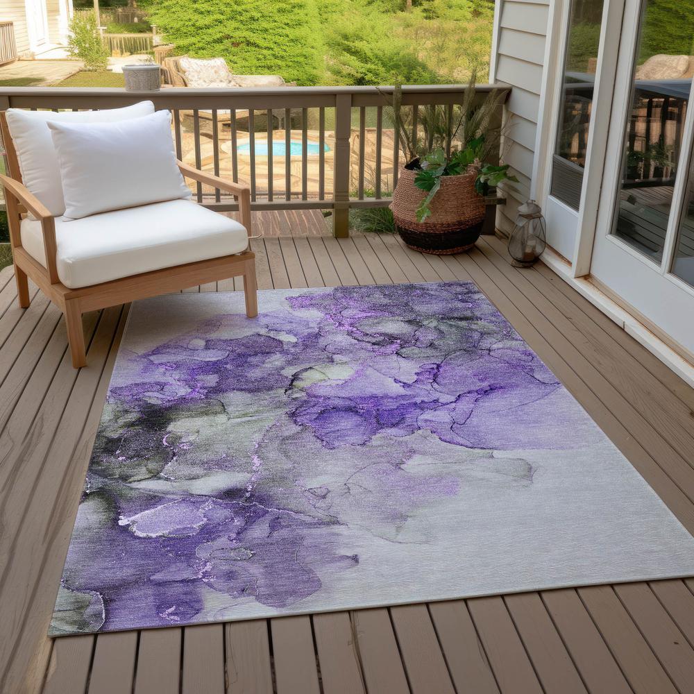 Chantille ACN520 Purple 8' x 10' Rug. Picture 9
