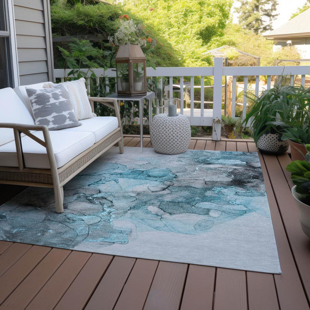 Chantille ACN520 Teal 8' x 10' Rug. Picture 8