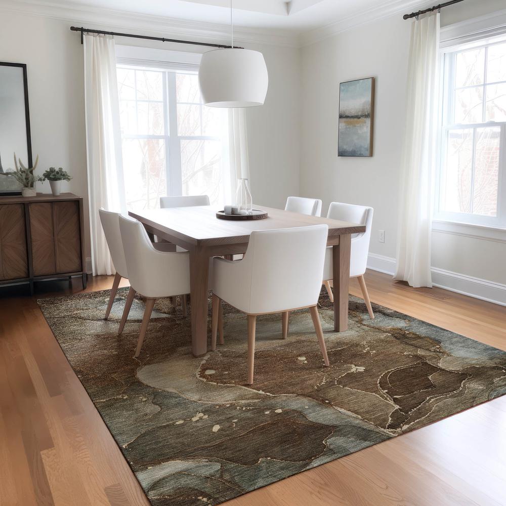 Chantille ACN522 Brown 8' x 10' Rug. Picture 6