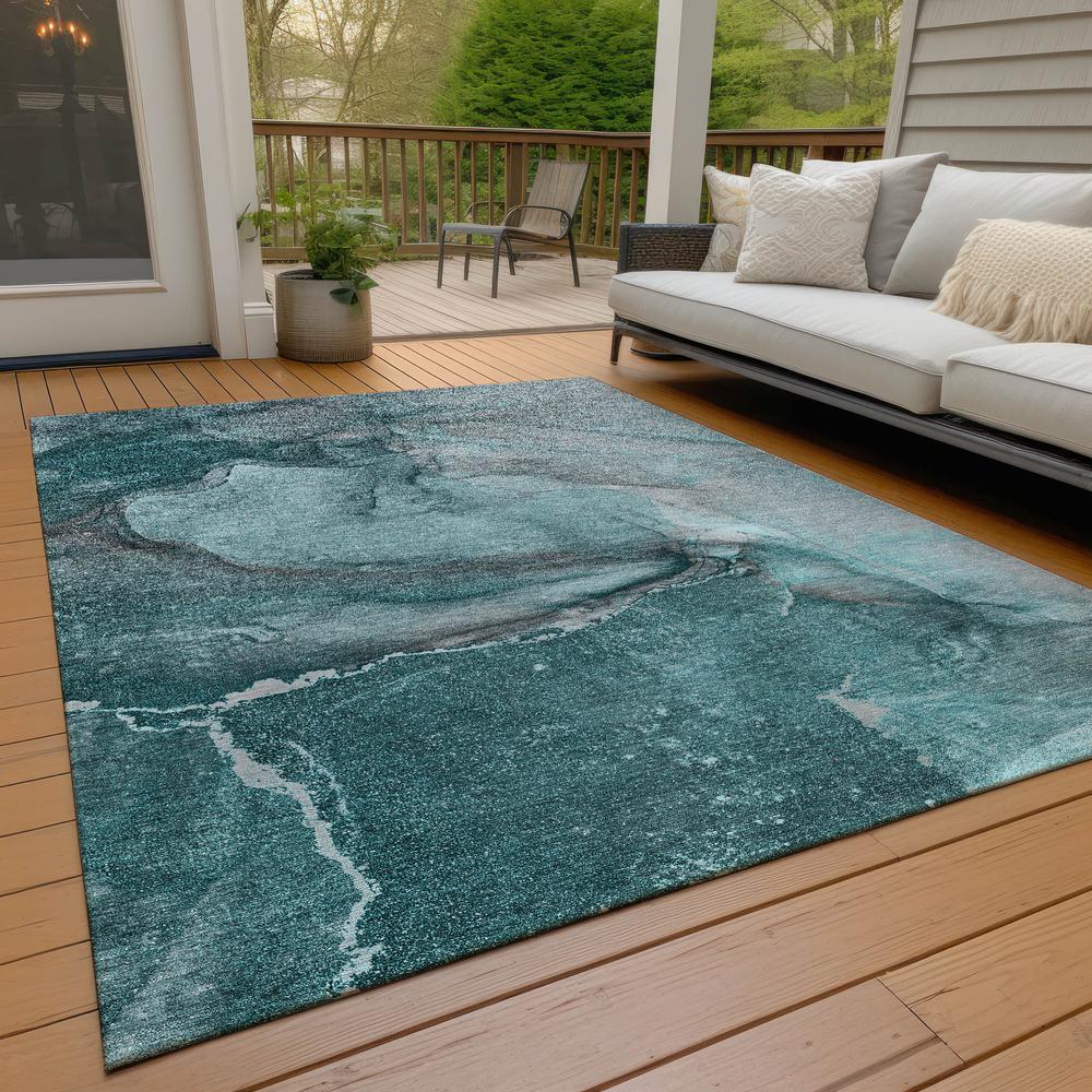 Chantille ACN524 Teal 8' x 10' Rug. Picture 9