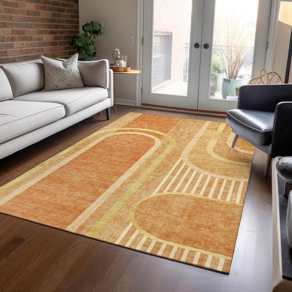 Chantille ACN532 Orange 8' x 10' Rug. Picture 6