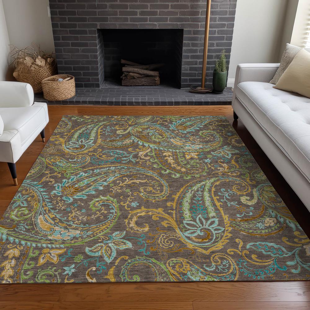 Chantille ACN533 Brown 8' x 10' Rug. Picture 6