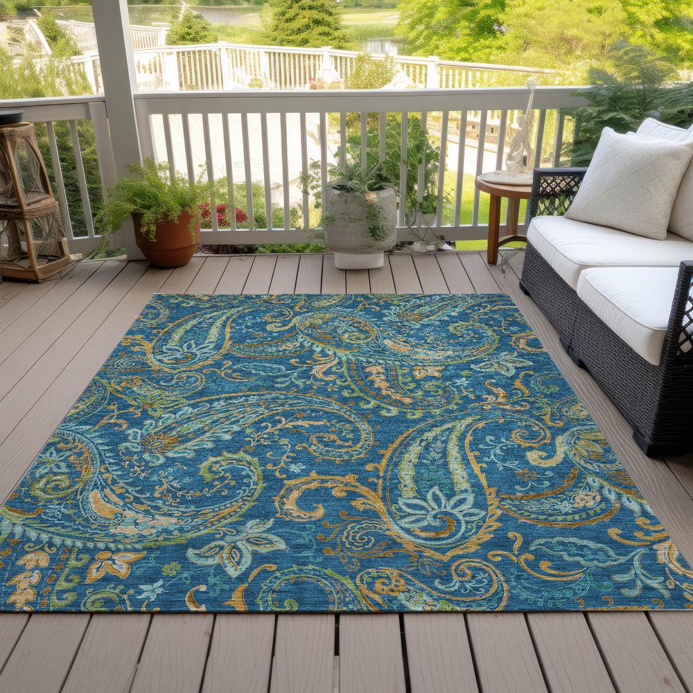 Chantille ACN533 Blue 8' x 10' Rug. Picture 8