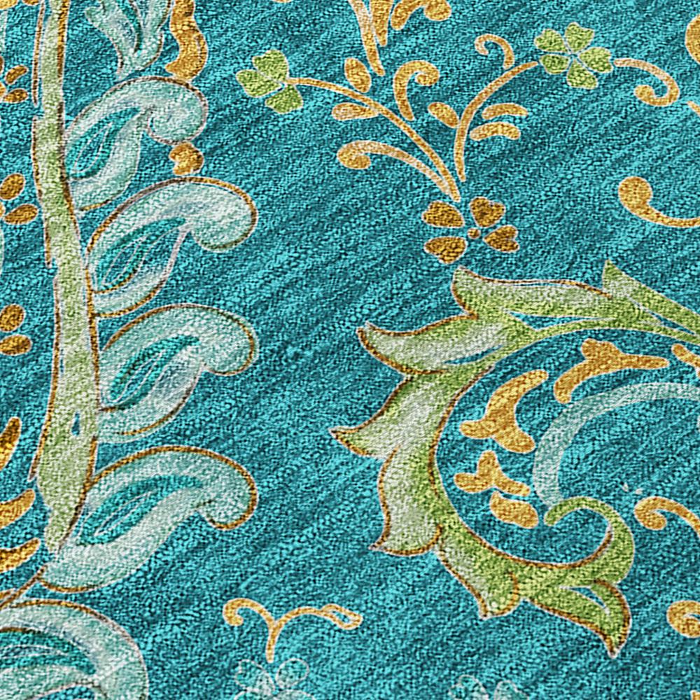 Chantille ACN533 Teal 3' x 5' Rug. Picture 5