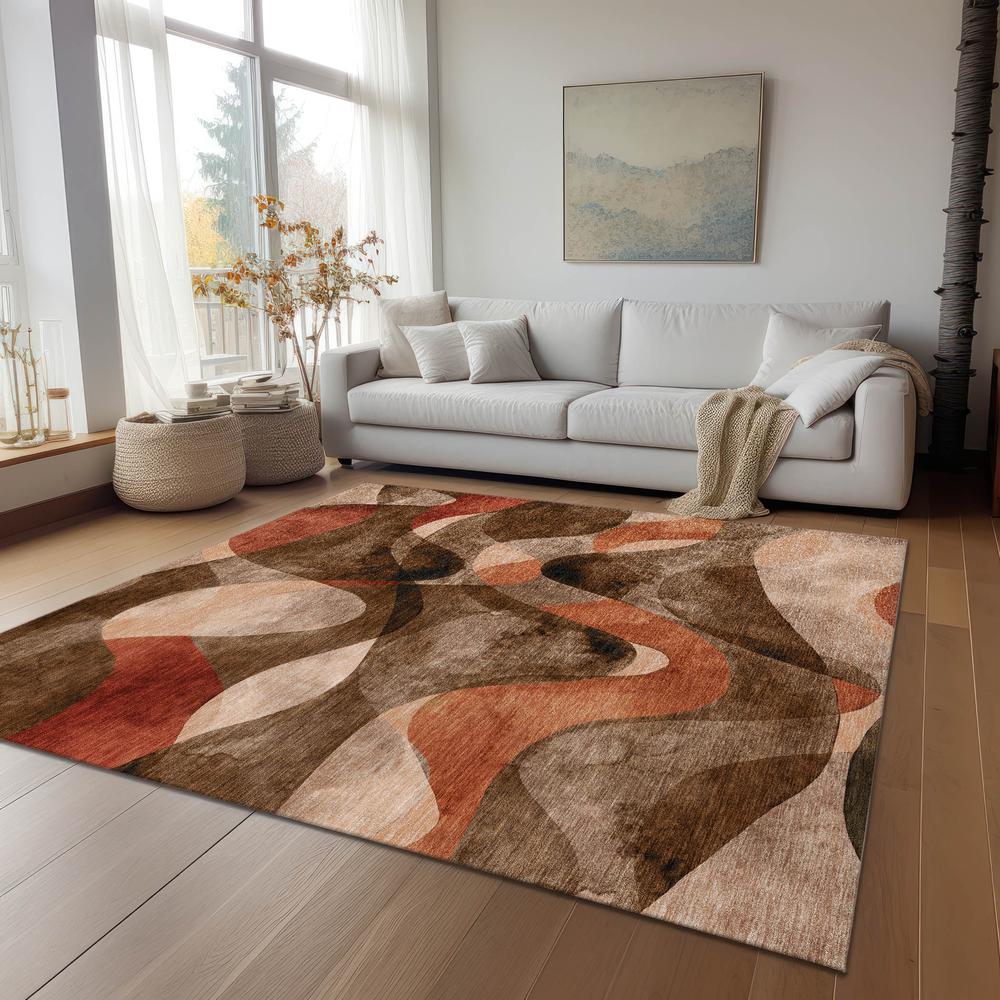 Chantille ACN536 Brown 8' x 10' Rug. Picture 7