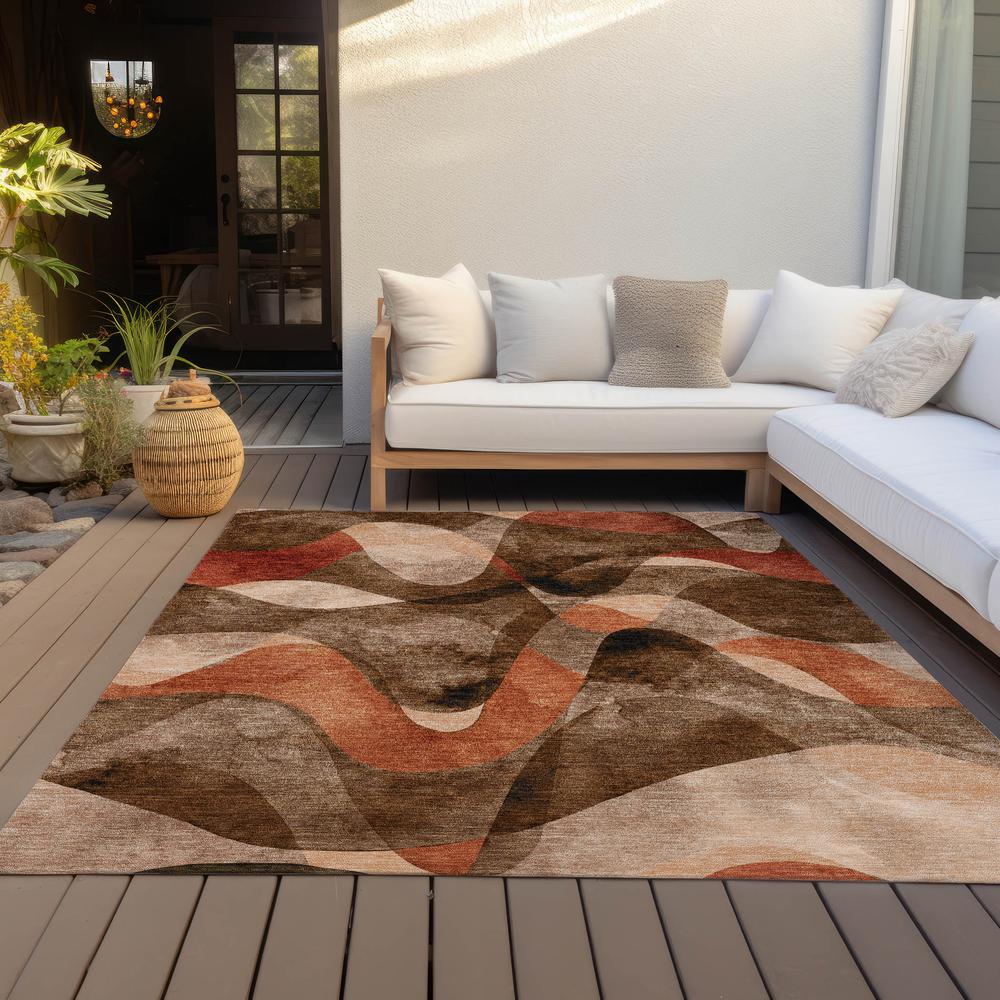 Chantille ACN536 Brown 8' x 10' Rug. Picture 9
