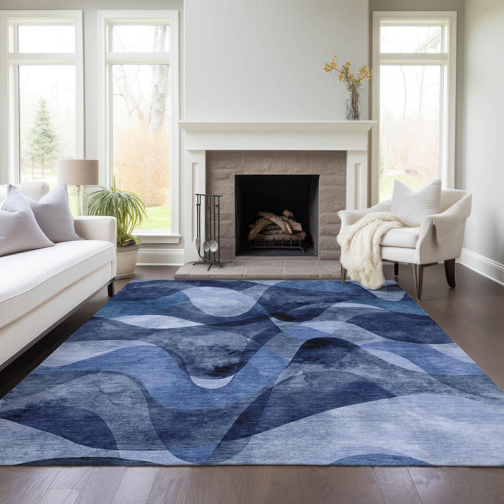 Chantille ACN536 Blue 8' x 10' Rug. Picture 7