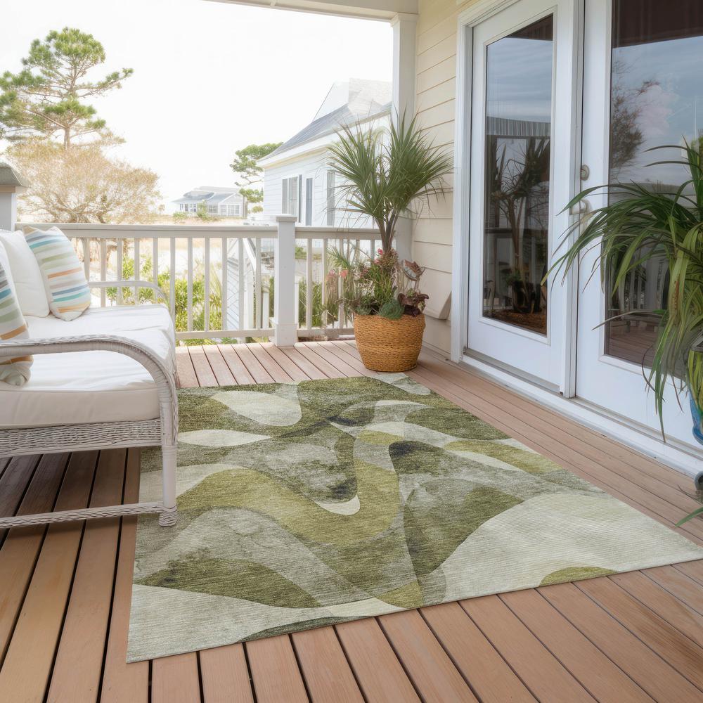 Chantille ACN536 Green 8' x 10' Rug. Picture 8
