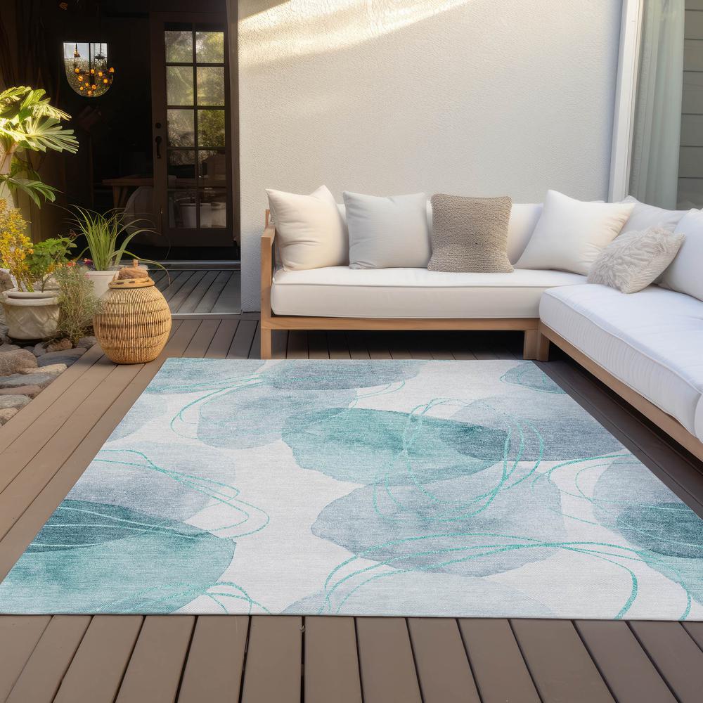Chantille ACN544 Teal 8' x 10' Rug. Picture 9