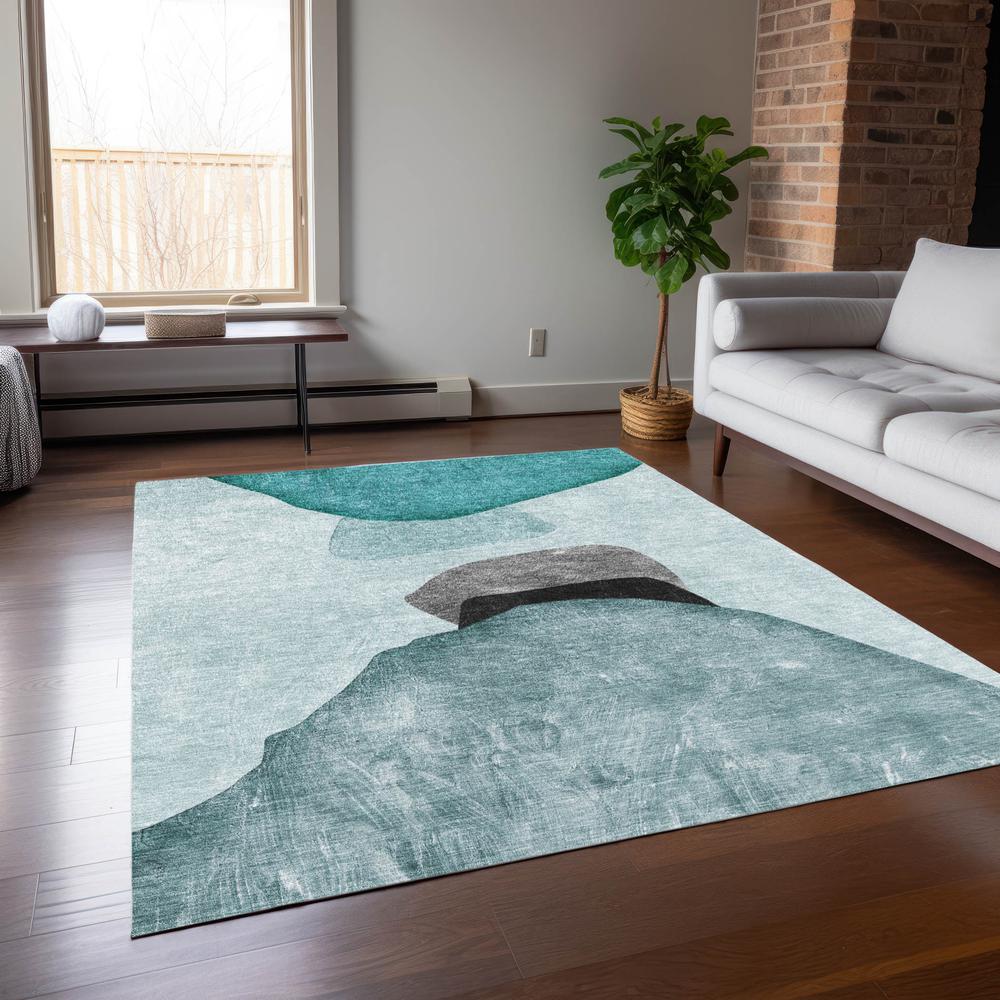 Chantille ACN547 Teal 8' x 10' Rug. Picture 6