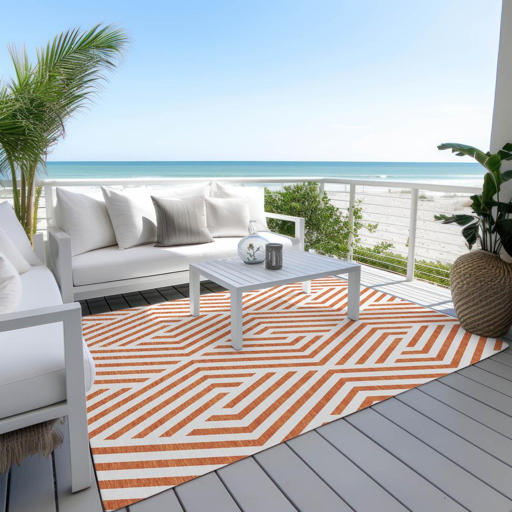 Chantille ACN550 Orange 8' x 10' Rug. Picture 8