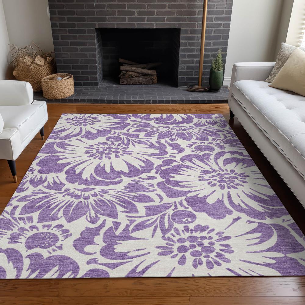 Chantille ACN551 Purple 8' x 10' Rug. Picture 6