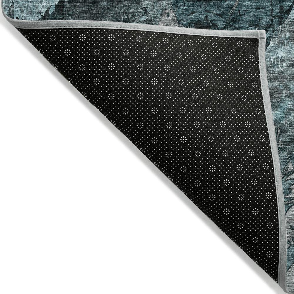 Chantille ACN555 Teal 3' x 5' Rug. Picture 2