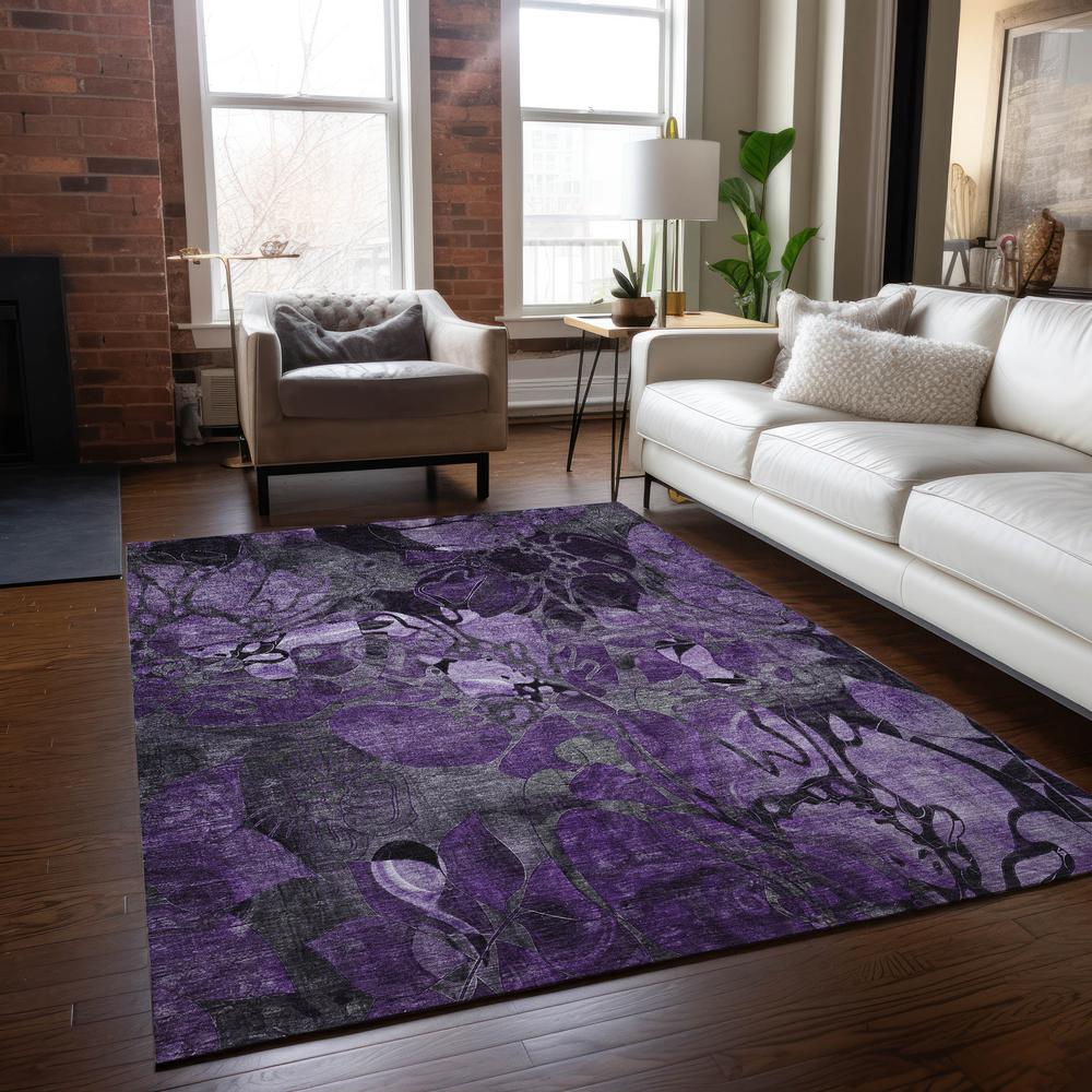 Chantille ACN558 Purple 8' x 10' Rug. Picture 6