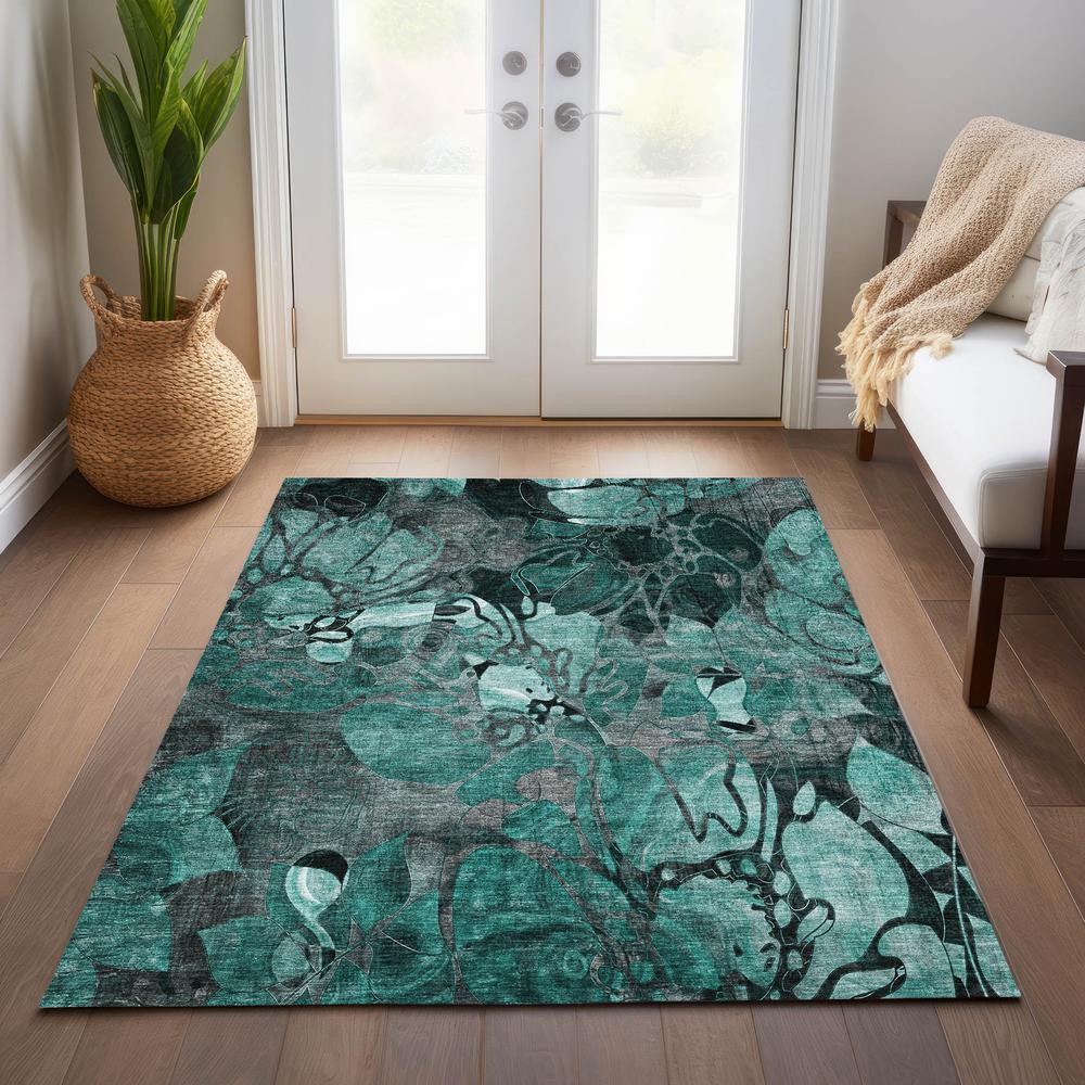 Chantille ACN558 Teal 8' x 10' Rug. Picture 7