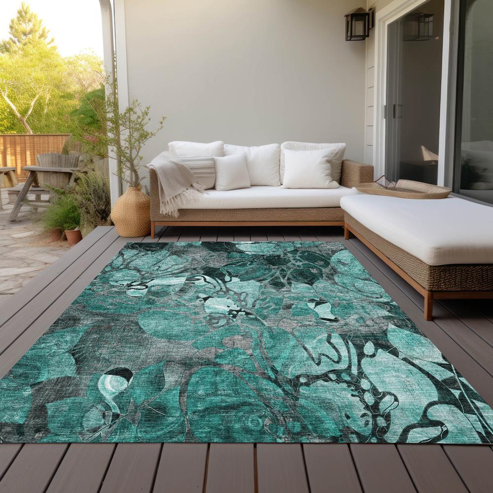 Chantille ACN558 Teal 8' x 10' Rug. Picture 9