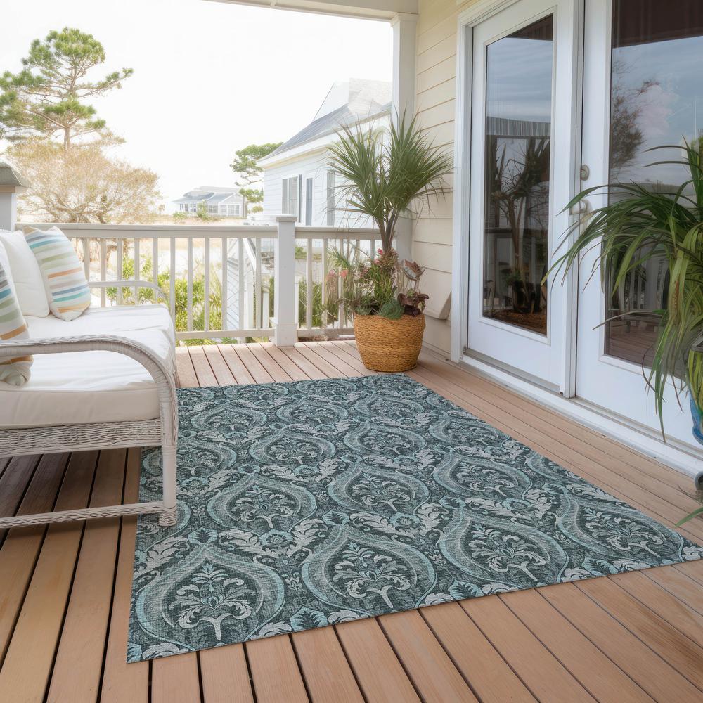 Chantille ACN572 Teal 8' x 10' Rug. Picture 8