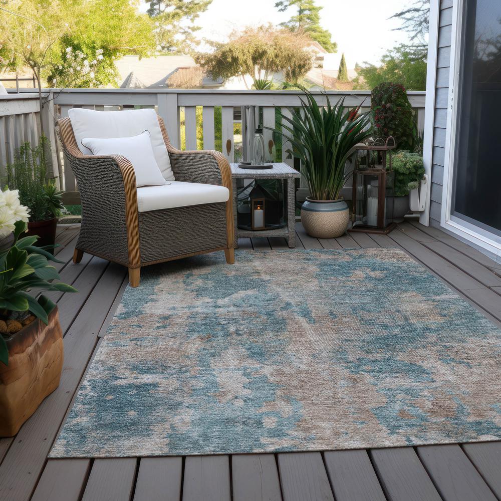 Chantille ACN573 Teal 8' x 10' Rug. Picture 9