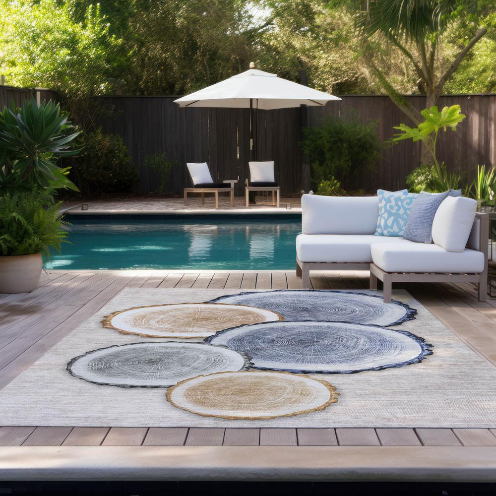 Chantille ACN575 Brown 8' x 10' Rug. Picture 9