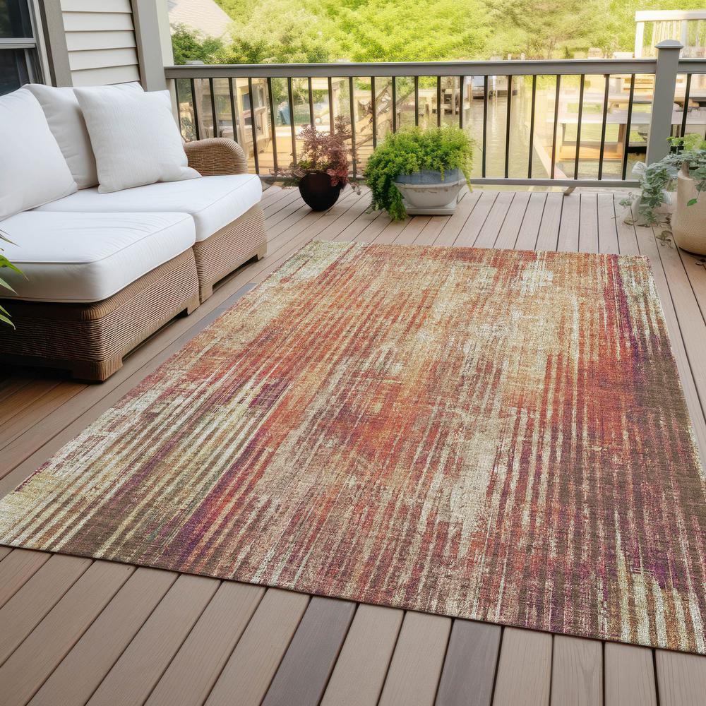 Chantille ACN582 Orange 3' x 5' Rug. Picture 9