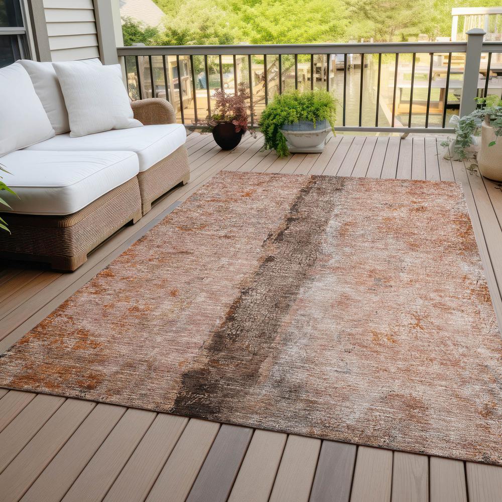 Chantille ACN605 Orange 3' x 5' Rug. Picture 9