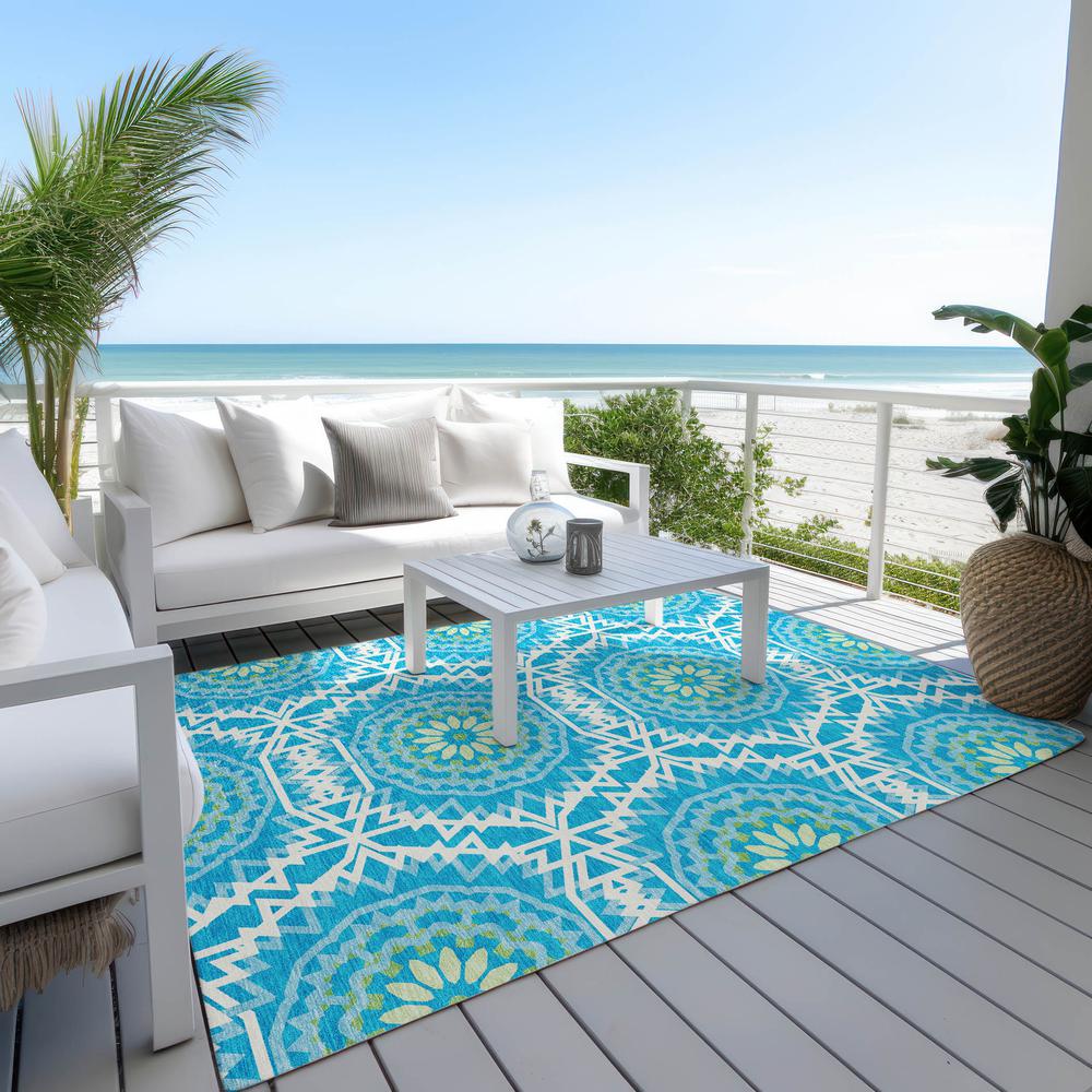 Chantille ACN619 Blue 3' x 5' Rug. Picture 9