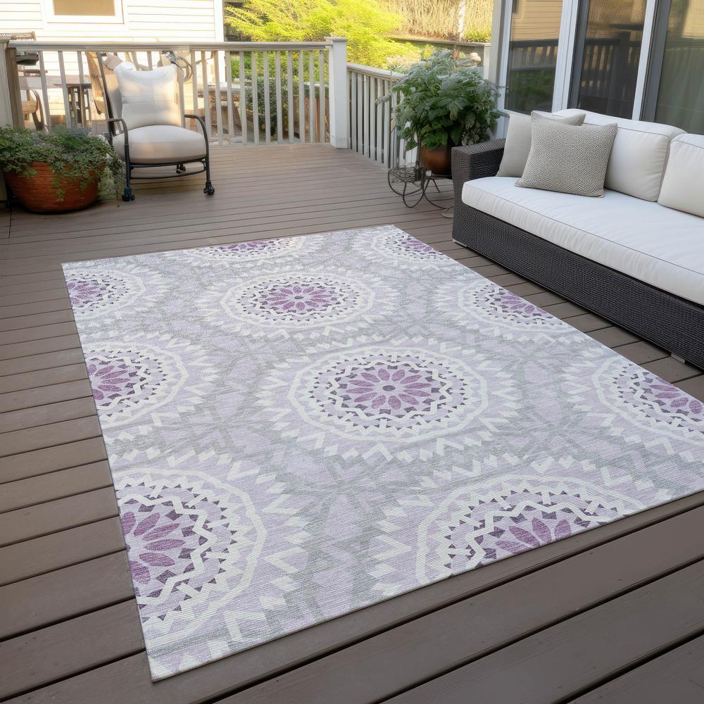 Chantille ACN619 Purple 3' x 5' Rug. Picture 9