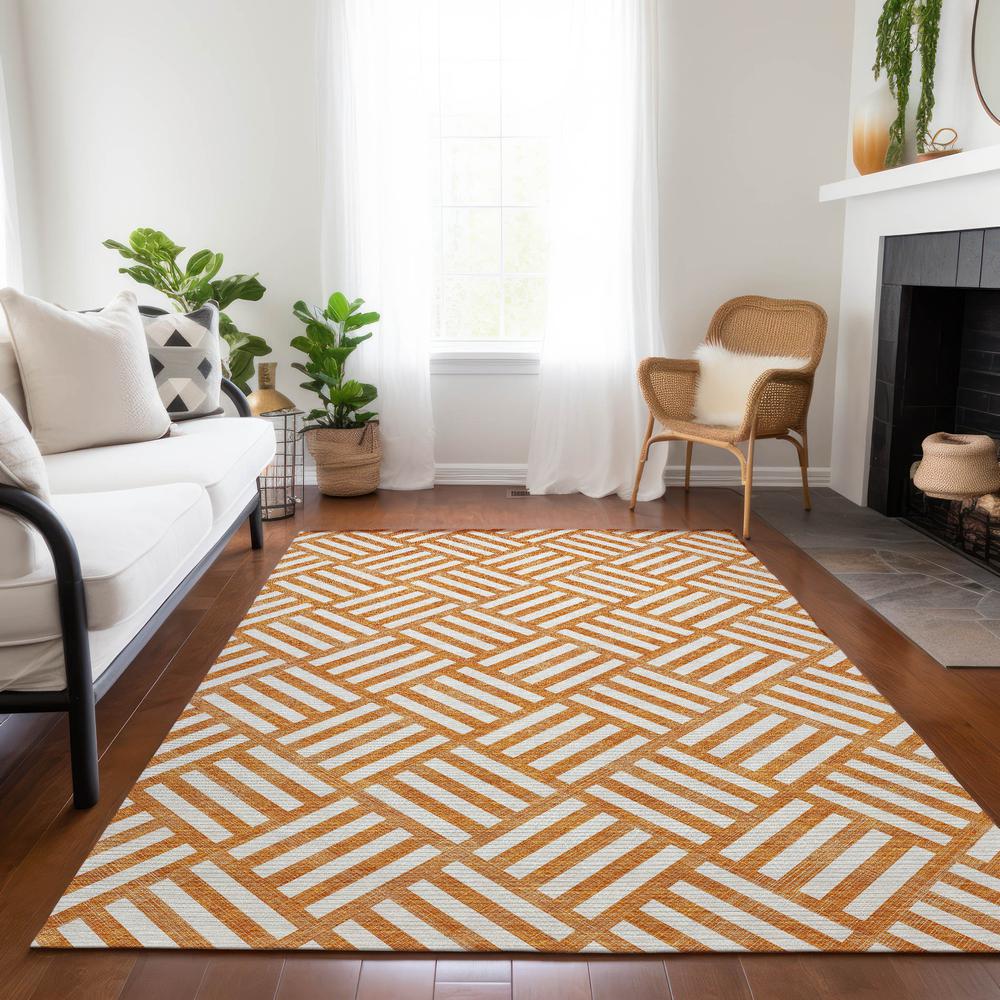 Chantille ACN620 Orange 8' x 10' Rug. Picture 7