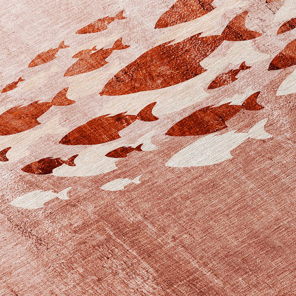 Chantille ACN627 Orange 3' x 5' Rug. Picture 5