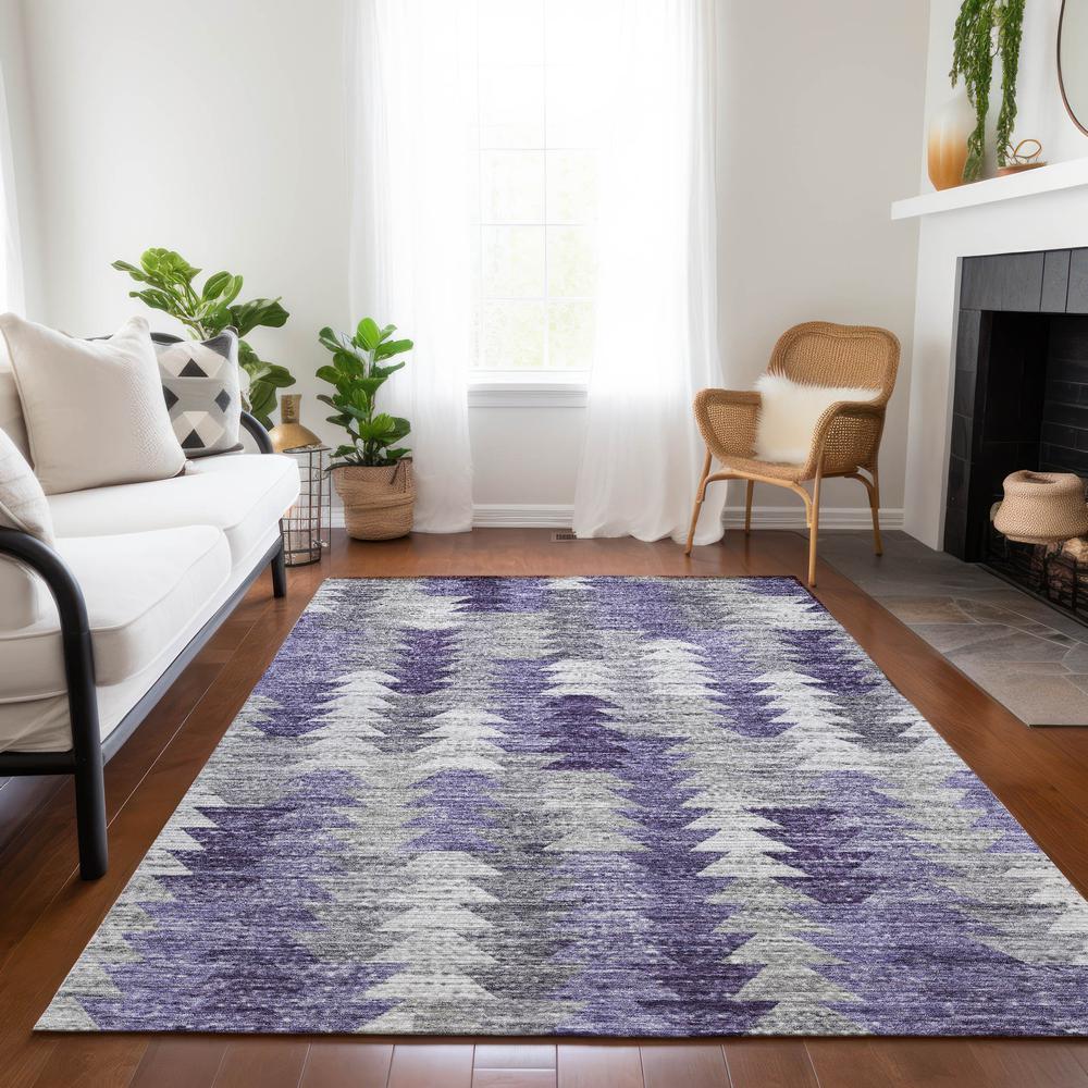 Chantille ACN632 Purple 8' x 10' Rug. Picture 7
