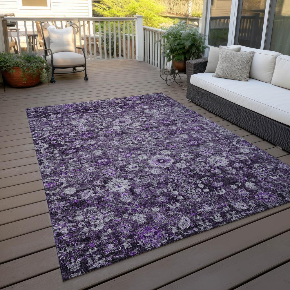 Chantille ACN651 Purple 3' x 5' Rug. Picture 10