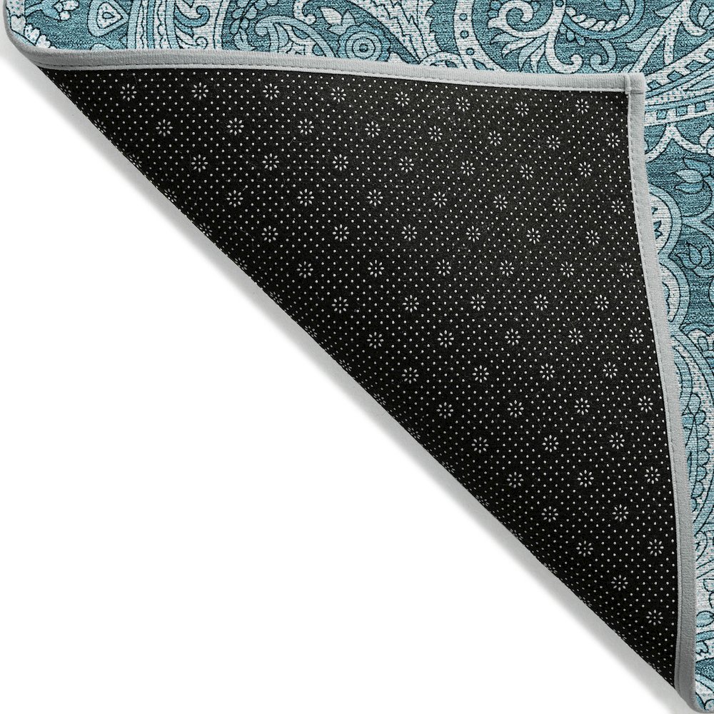 Chantille ACN654 Teal 3' x 5' Rug. Picture 2