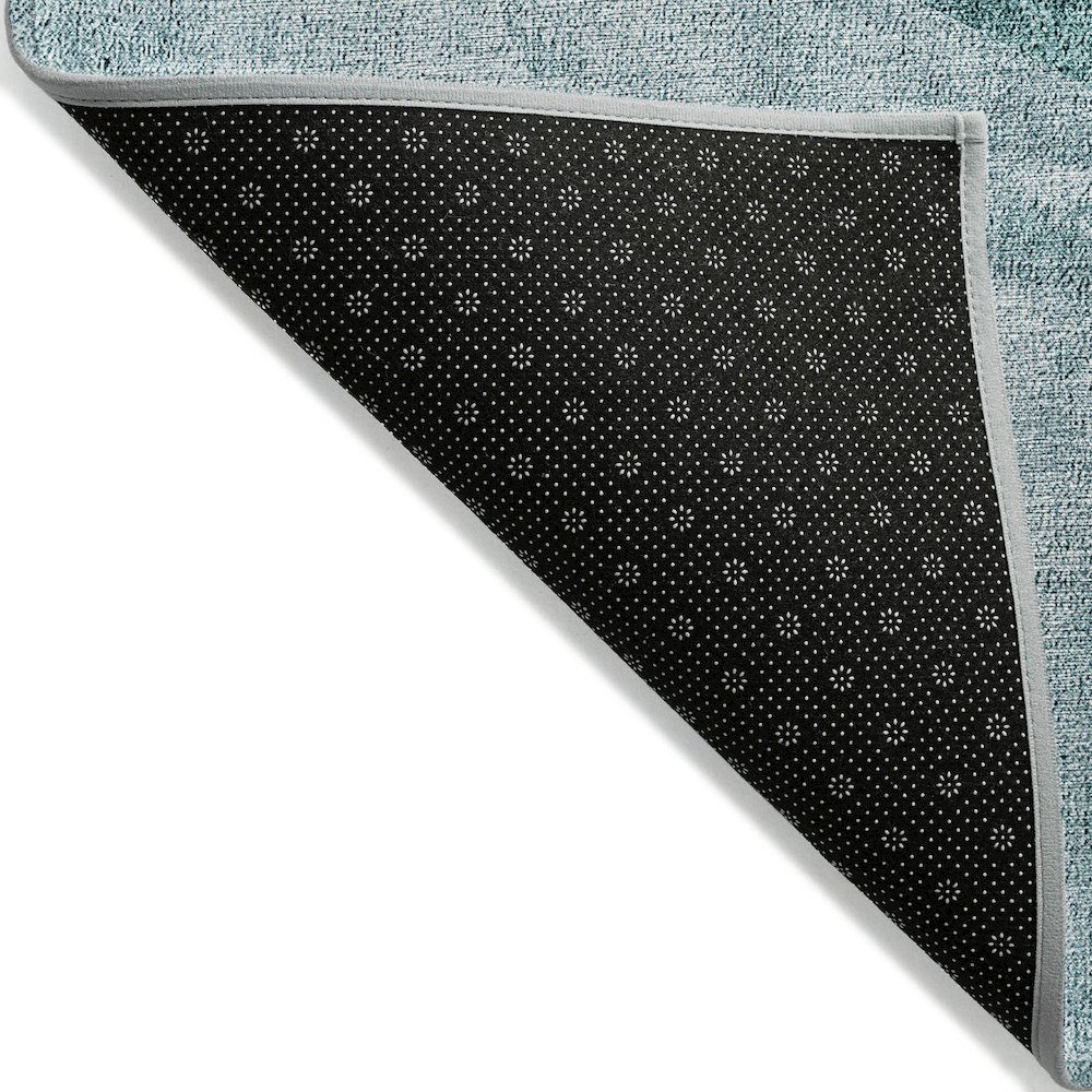 Chantille ACN671 Teal 3' x 5' Rug. Picture 2