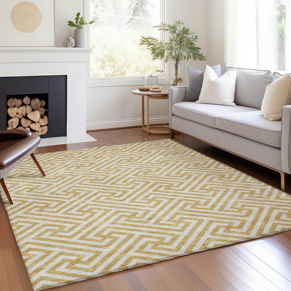 Chantille ACN731 Gold 8' x 10' Rug. Picture 5