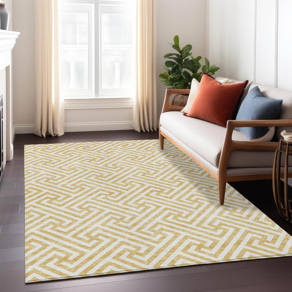 Chantille ACN731 Gold 8' x 10' Rug. Picture 6