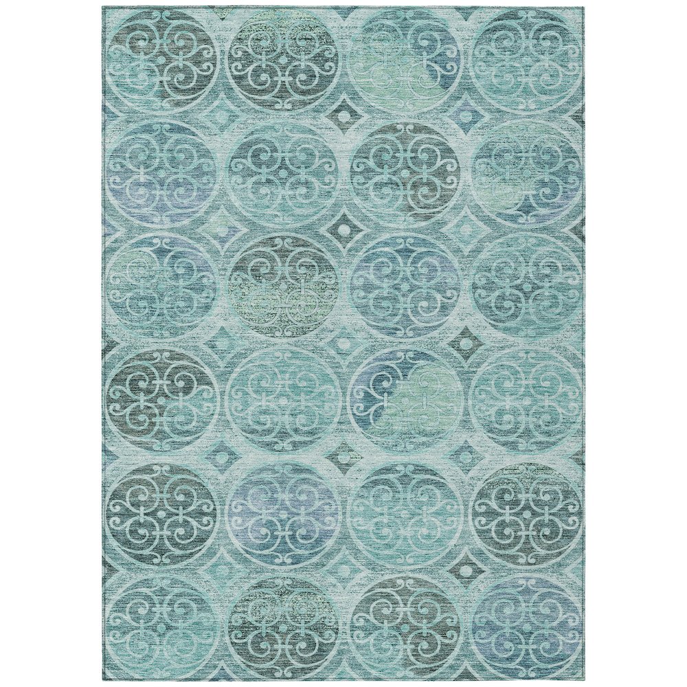 Chantille ACN738 Teal 8' x 10' Rug. Picture 1