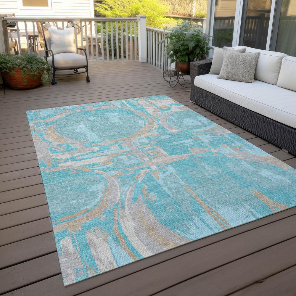 Chantille ACN855 Teal 8' x 10' Rug. Picture 7