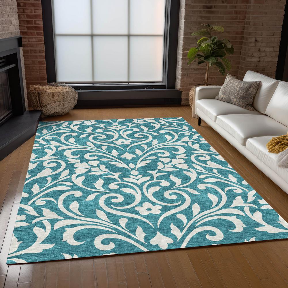 Chantille ACN875 Teal 8' x 10' Rug. Picture 6