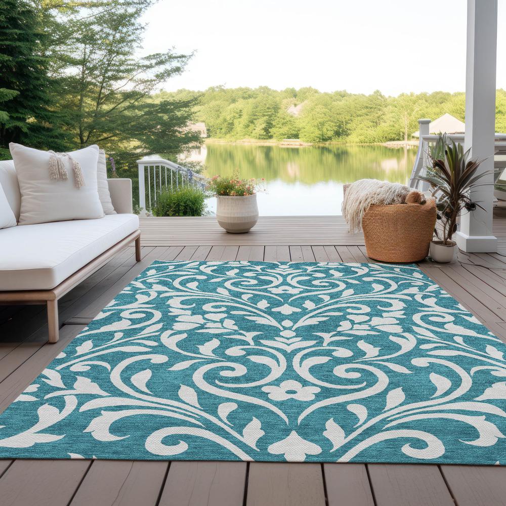 Chantille ACN875 Teal 8' x 10' Rug. Picture 7