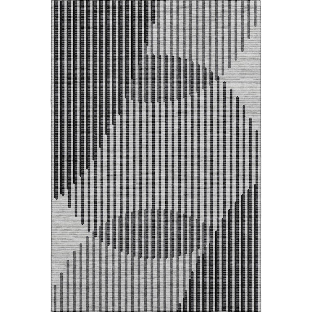Premium Machine Washable Mayfield AMF1001 Gray 8' x 10' Rug. Picture 1