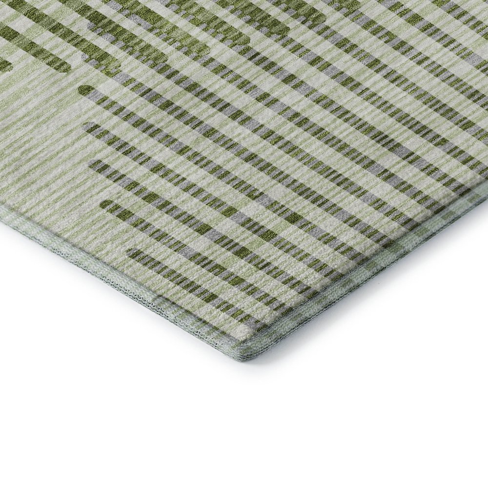 Premium Machine Washable Mayfield AMF1001 Green 3' x 5' Rug. Picture 3
